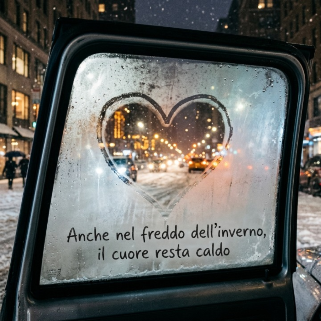 Anche nel freddo dell’inverno, il cuore resta caldo