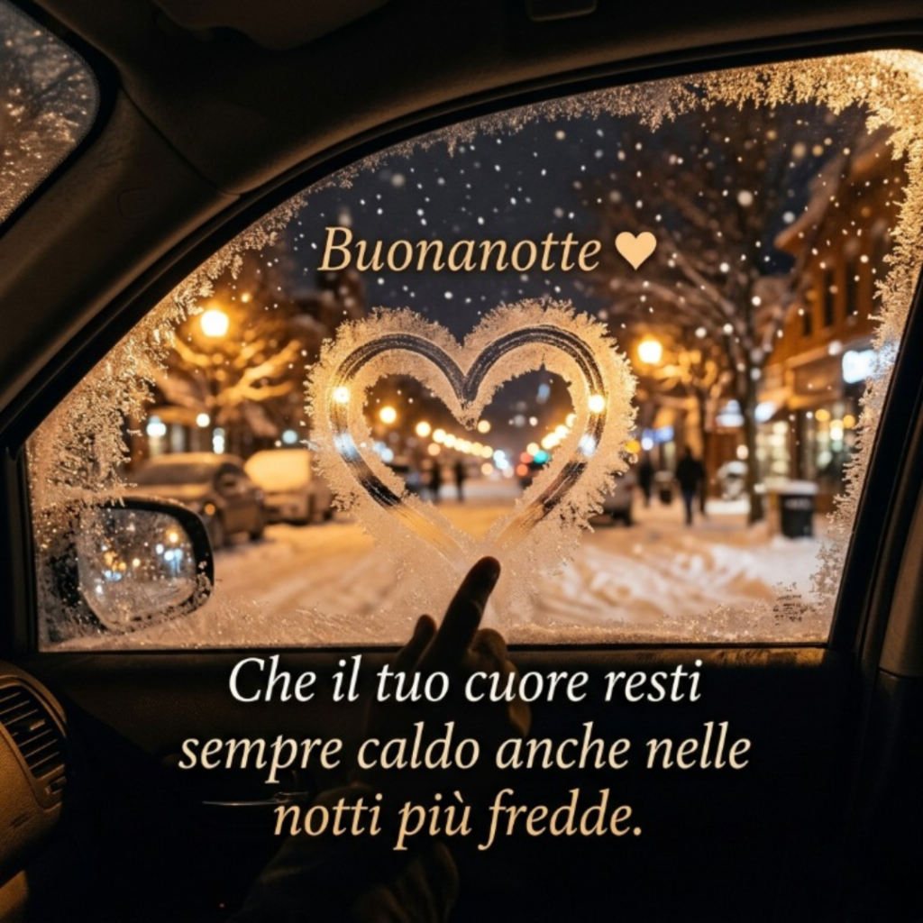 Che il tuo cuore resti sempre caldo anche nelle notti più fredde
