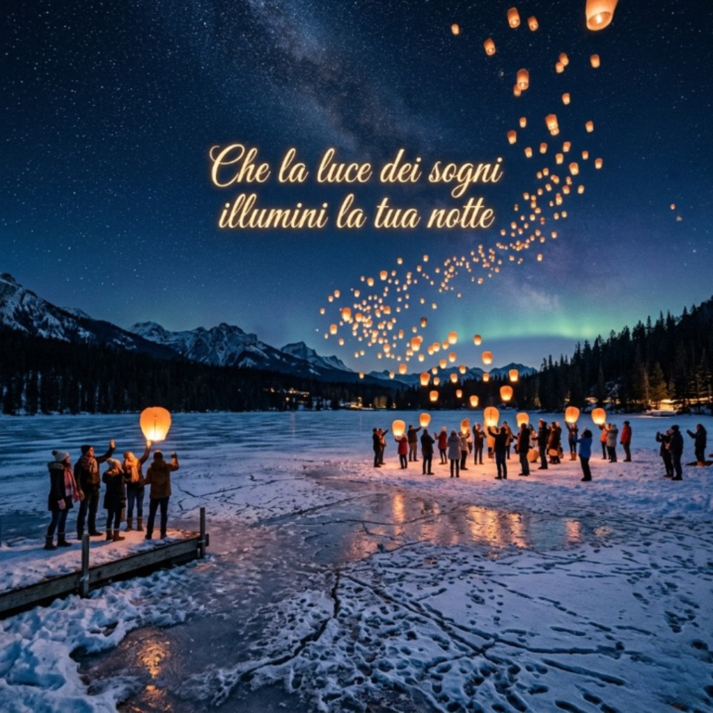 Che la luce dei sogni illumini la tua notte