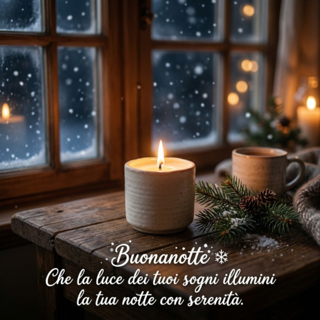 Che la luce dei tuoi sogni illumini la tua notte con serenità