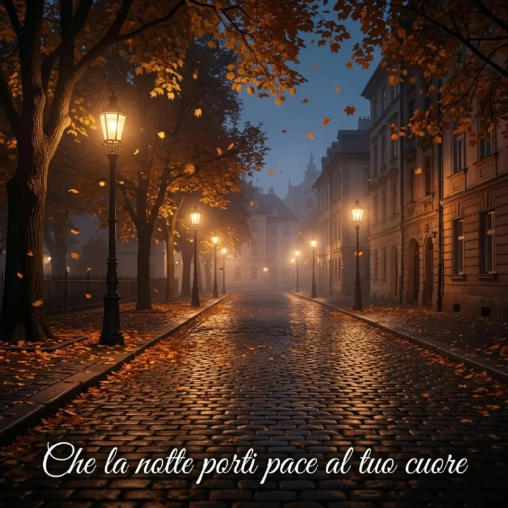 Che la notte porti pace al tuo cuore