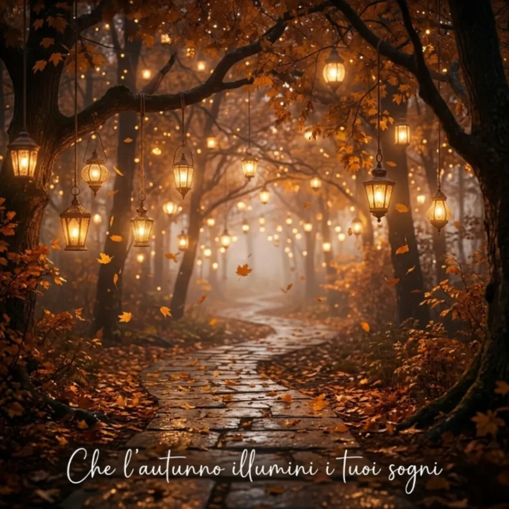 Che l’autunno illumini i tuoi sogni