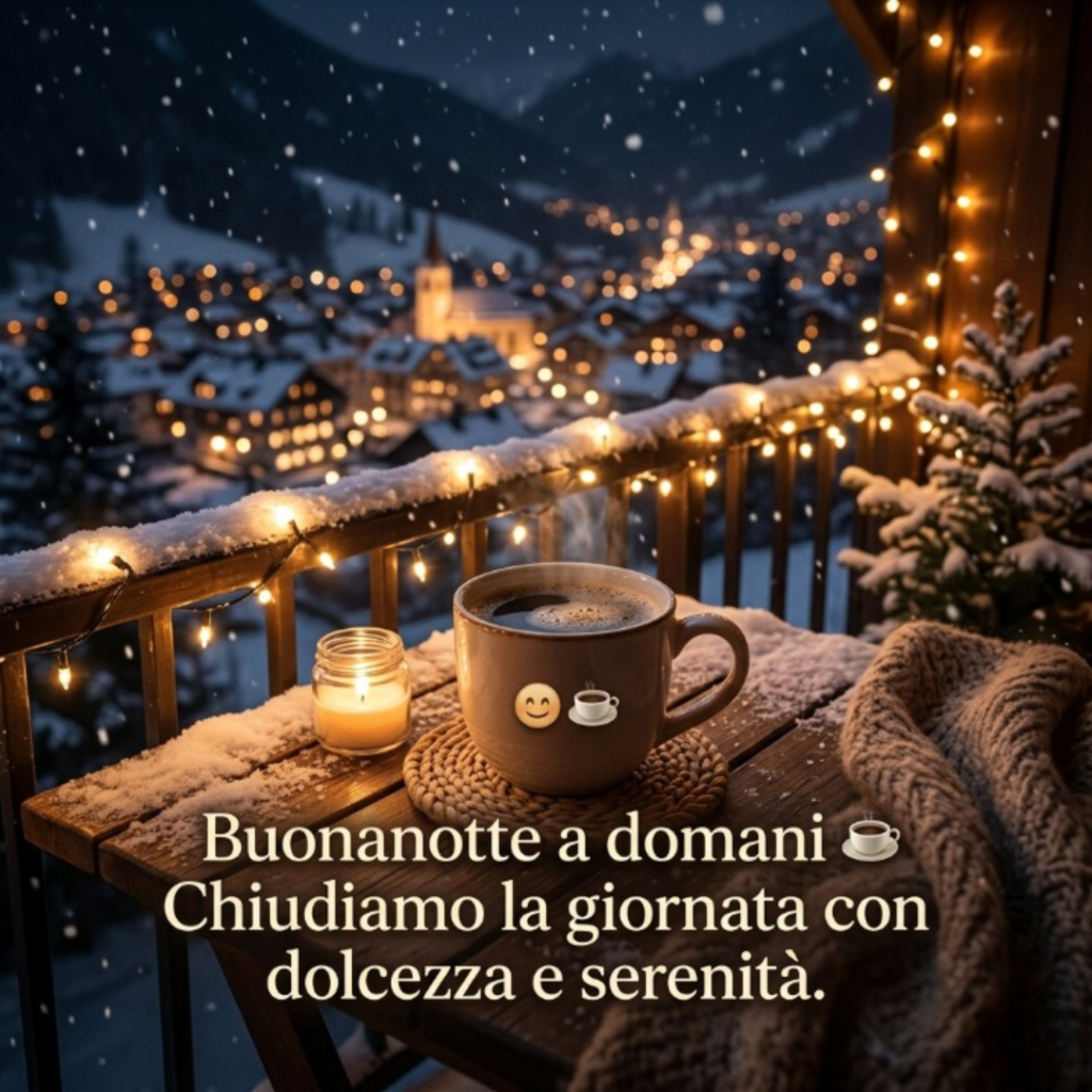 Chiudiamo la giornata con dolcezza e serenità