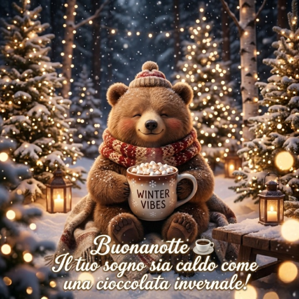 Il tuo sogno sia caldo come una cioccolata invernale!
