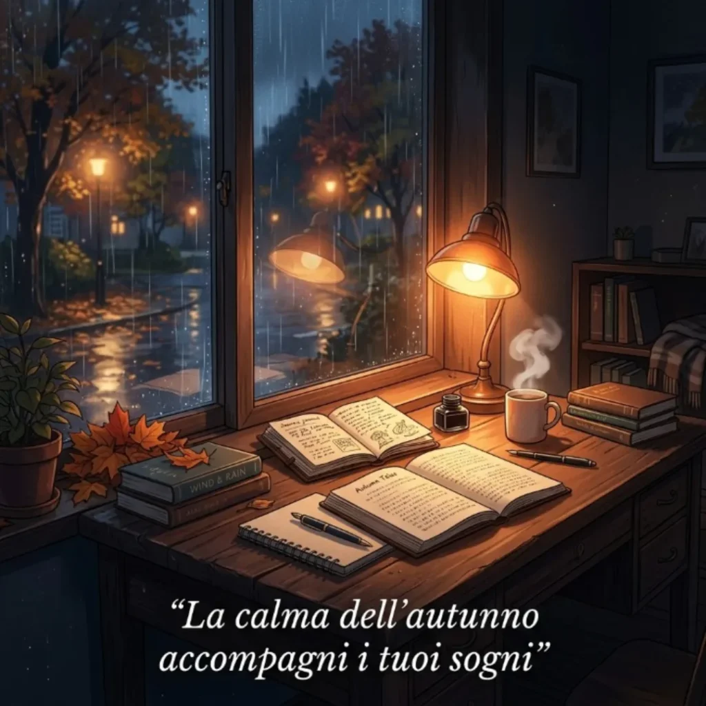 La calma dell’autunno accompagni i tuoi sogni