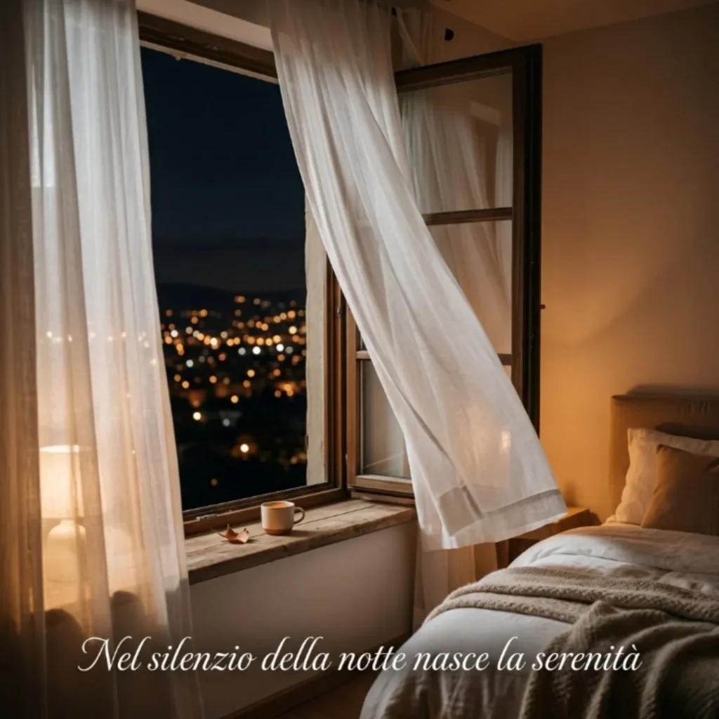 Nel silaenzio della notte nasce la serenita