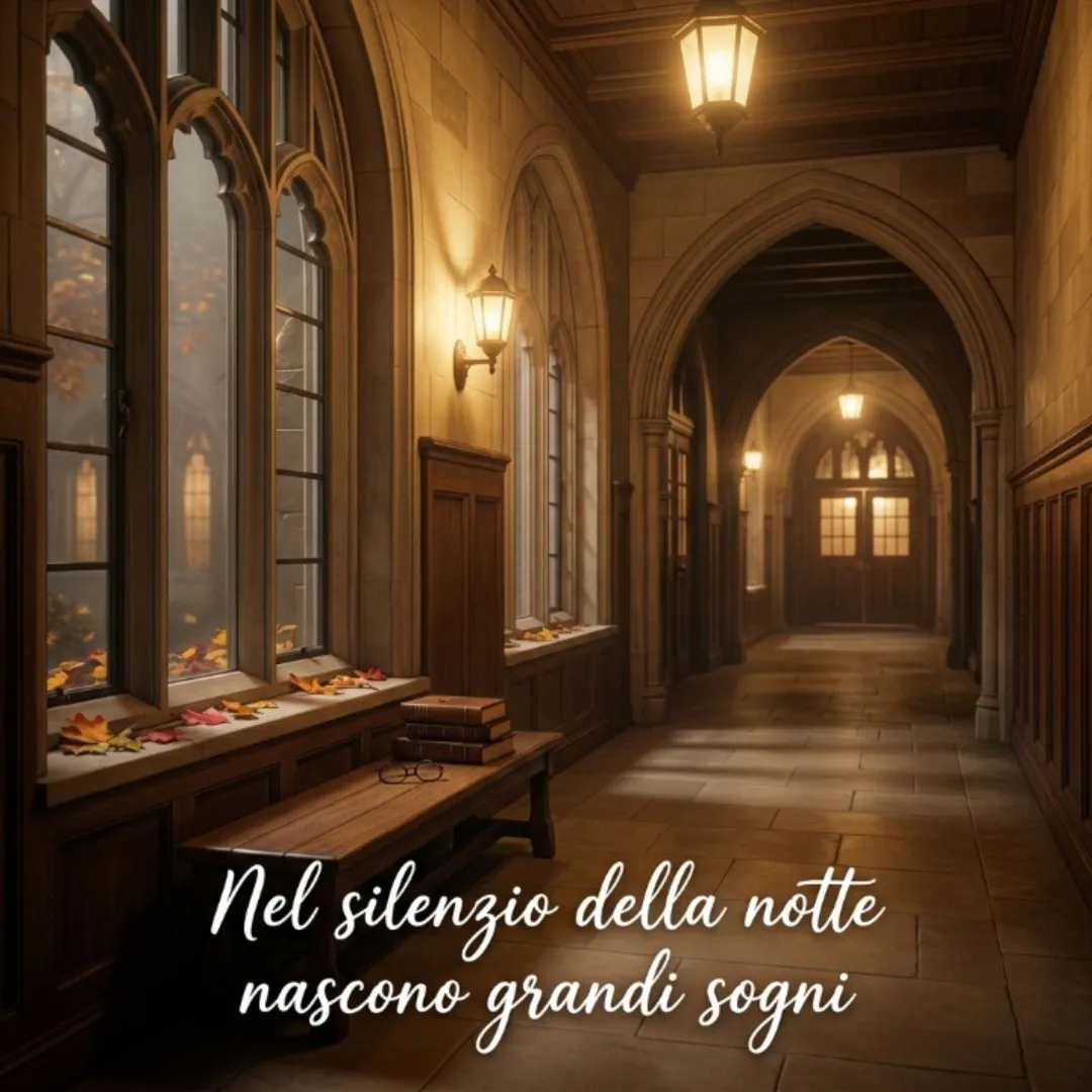 Nel silenzio della notte nascono grandi sogni