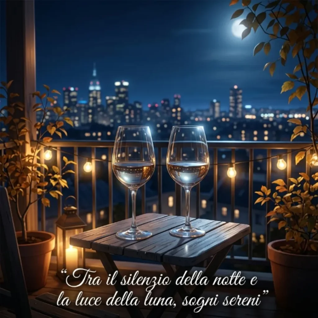 Tra il silenzia della notte e la luce della luna , sogni sereni