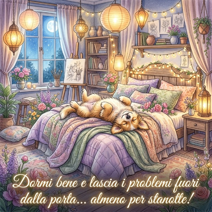 Dormi bene e lascia i problemi fuori dalla porta... almeno per stanotte!
