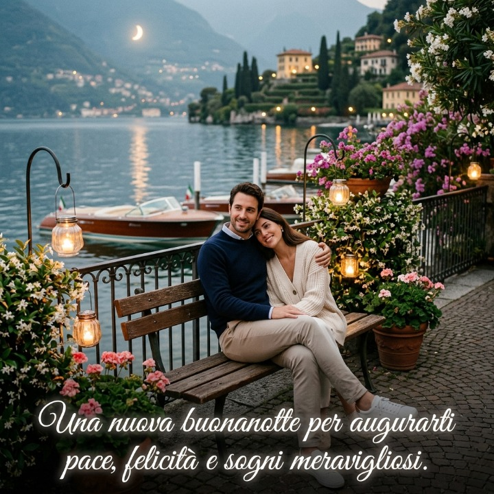 “Una nuova buonanotte per augurarti pace, felicità e sogni meravigliosi.”