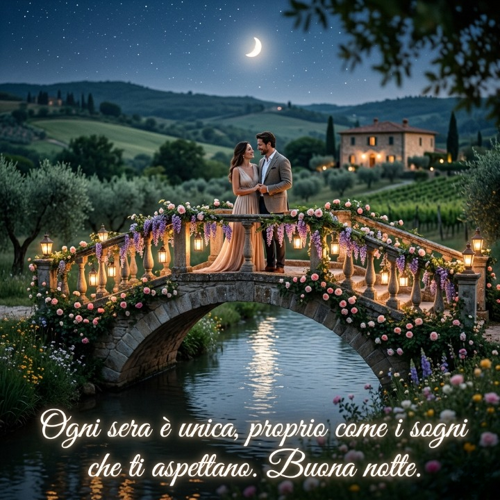 Ogni sera è unica, proprio come i sogni che ti aspettano. Buona notte.