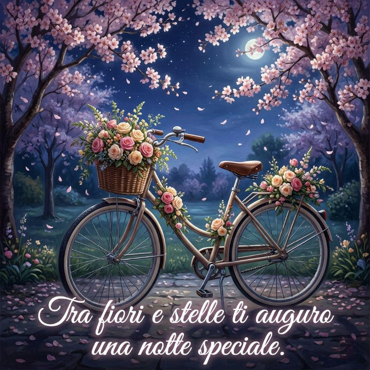 “Tra fiori e stelle ti auguro una notte speciale.”