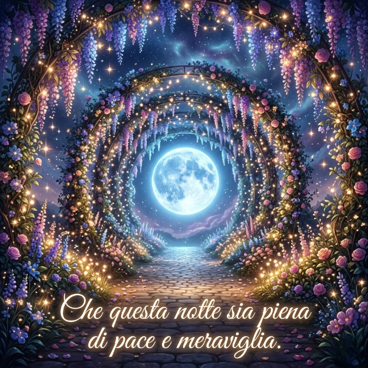 “Che questa notte sia piena di pace e meraviglia.”