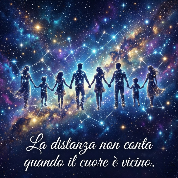 “La distanza non conta quando il cuore è vicino.”
