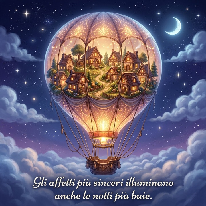 “Gli affetti più sinceri illuminano anche le notti più buie.”