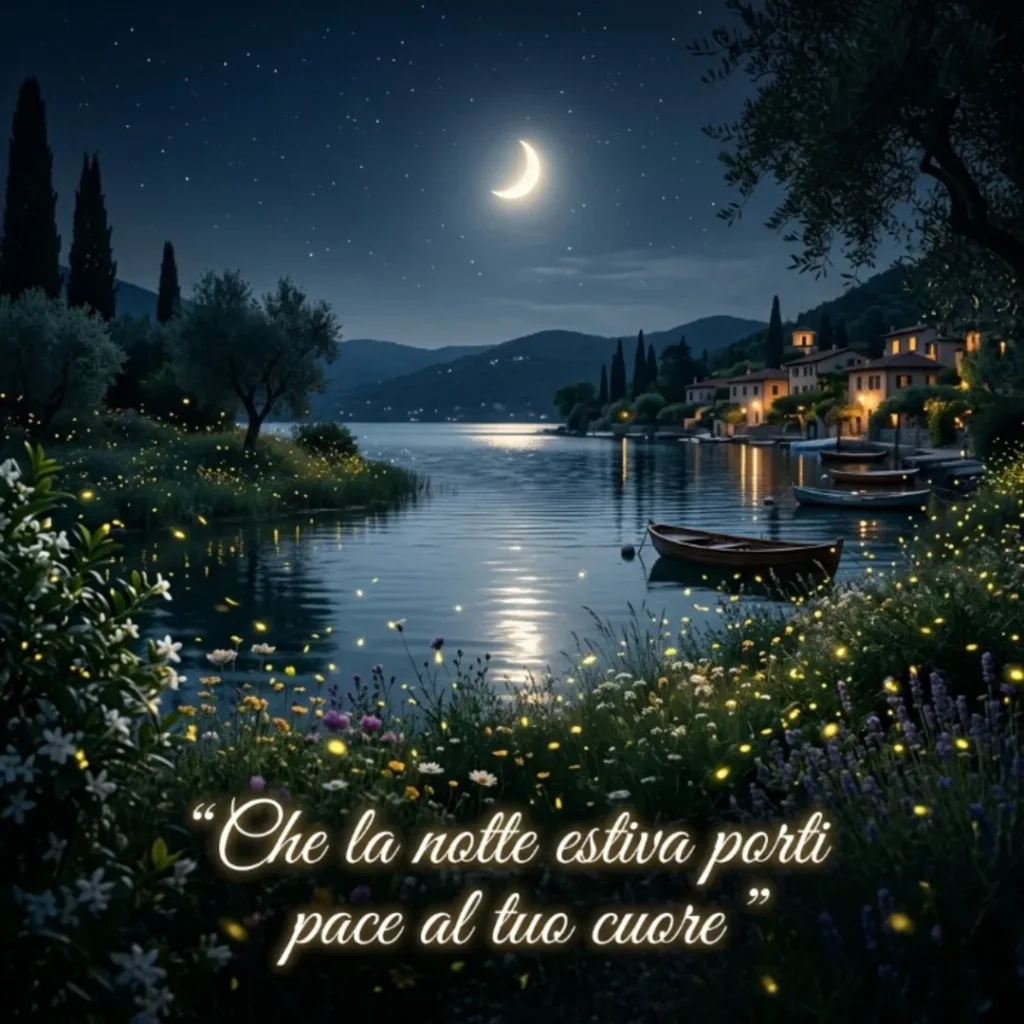 “Che la notte estiva porti pace al tuo cuore