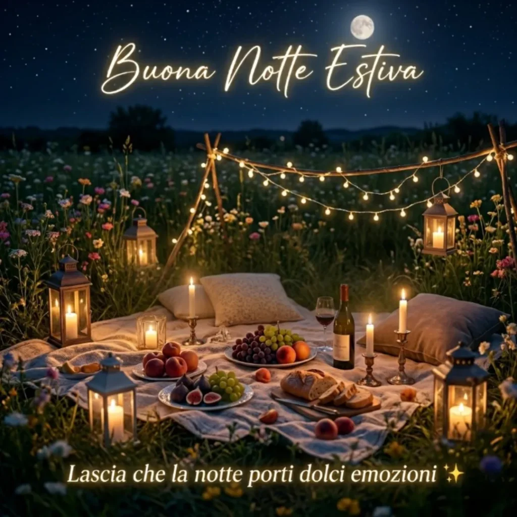 “Lascia che la notte porti dolci emozioni ✨”