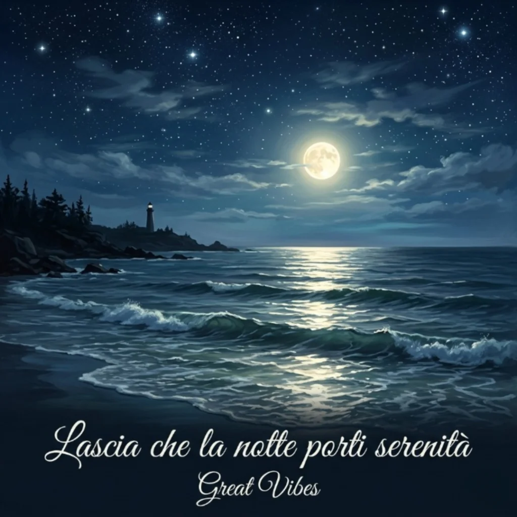 Lascia che notte porti serenita great vibes