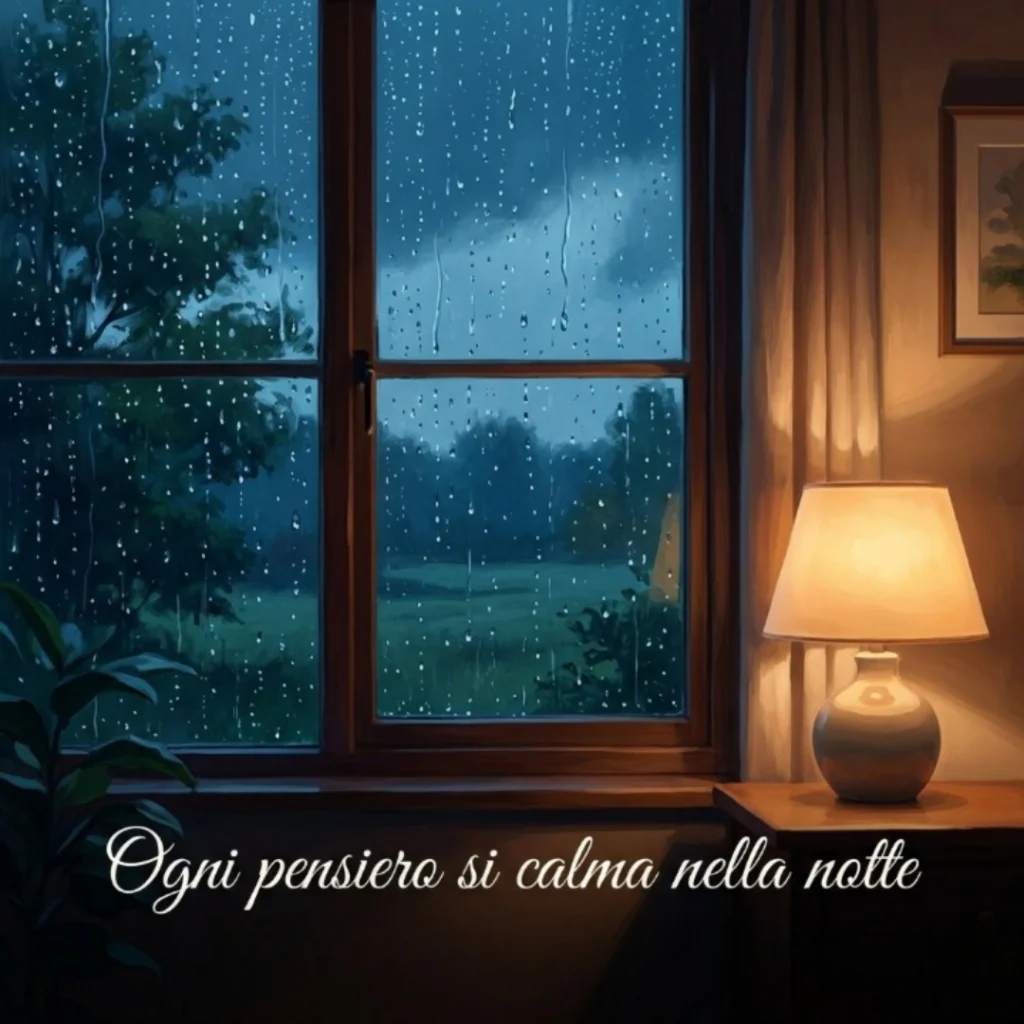 Ogni pensiero si calma nella notte